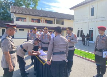 Kapolres Kepulauan Selayar Pimpin Sertijab Sejumlah PJU dan Kapolsek