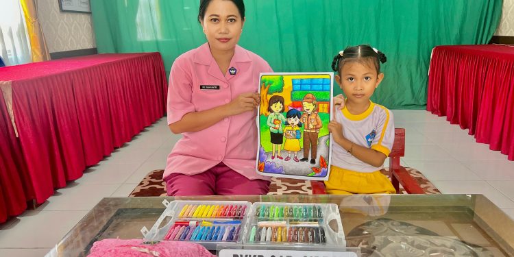 Membanggakan, TK Bhayangkari 21 Cabang Sidrap Raih Juara 3 Ajang Lomba Mewarnai HUT YKB-46