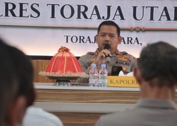 Optimalkan Kinerja, Kapolres Toraja Utara Pimpin Anev Kamtibmas GO Triwulan I