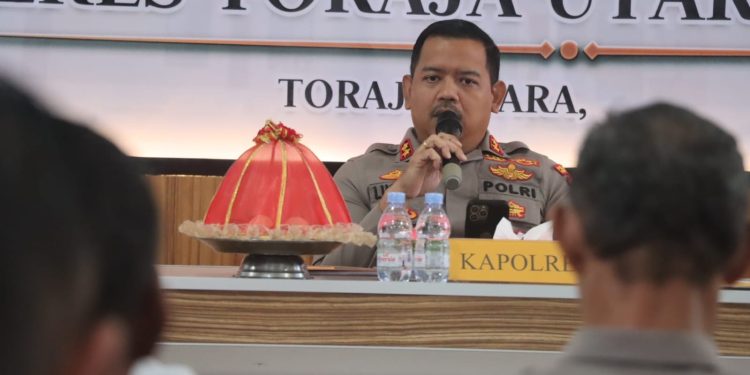 Optimalkan Kinerja, Kapolres Toraja Utara Pimpin Anev Kamtibmas GO Triwulan I