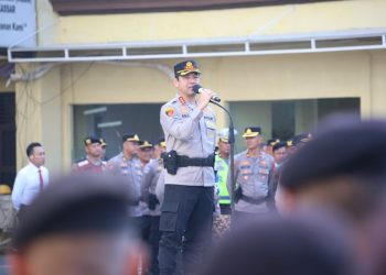Pimpin Apel Pagi, Kapolrestabes Makassar Ajak Personel Kerja Ikhlas dan Jaga Citra Polri