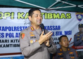 Ngopi Kamtibmas, Kapolrestabes Makassar Ajak Orang Tua Berperan Aktif Antisipasi Judol dan Tawuran