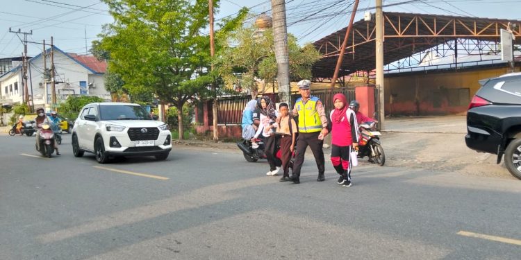 Jaga Kelancaran Arus Lalin, Satlantas Polres Palopo Gelar Gatur di Sejumlah Titik