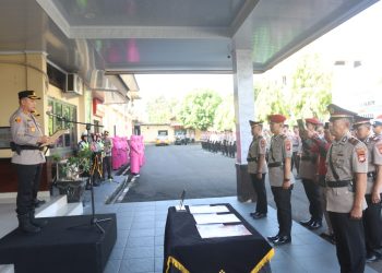 Kapolres Parepare Pimpin Pelantikan Kabag Ren dan Sertijab Kasat