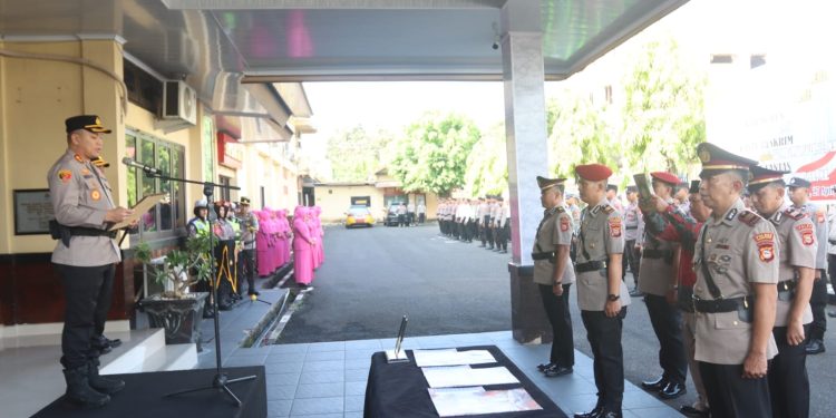 Kapolres Parepare Pimpin Pelantikan Kabag Ren dan Sertijab Kasat