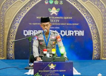 Bripda Ahriadi Personel Satlantas Polres Bulukumba Ikuti MTQ Tingkat Sulsel