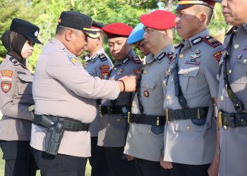 Kapolres Jeneponto Pimpin Sertijab Kabag, Kasat, Kasi dan Kapolsek