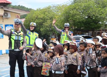 Sebagai Komitmen AKP Alwi, Satlantas Polres Luwu Hadirkan Polisi Sahabat Anak