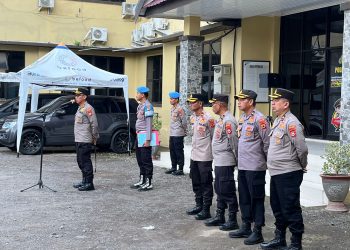 Kapolres Soppeng Pimpin Apel Persiapan Pengamanan Hari Buruh Internasional