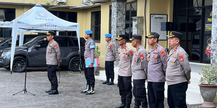 Kapolres Soppeng Pimpin Apel Persiapan Pengamanan Hari Buruh Internasional