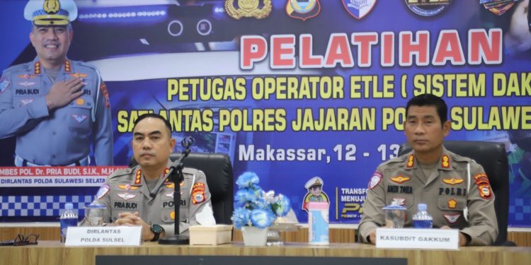 Dirlantas Polda Sulsel Buka Pelatihan Untuk Petugas Operator ETLE Satlantas Polres Jajaran