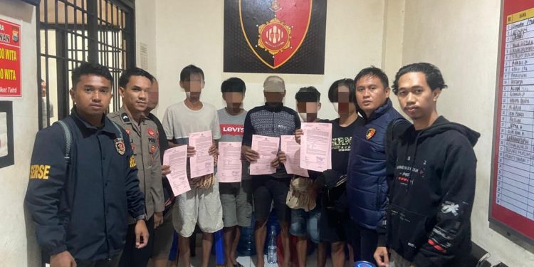 Tim Resmob Polres Toraja Utara Amankan 6 Pelaku Judi di Lokasi Adu Kerbau Tondon Langi’