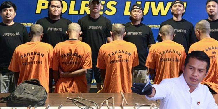 Bongkar Sindikat Pencurian Kabel Tower PLN, Resmob Polres Luwu Bekuk 5 Pelaku