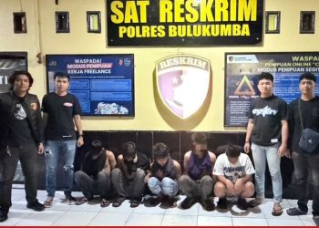 Resmob Polres Bulukumba Amankan 5 Terduga Pelaku Penganiayaan