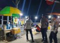 Antisipasi Ganguan Kamtibmas, Personel Polsek Tempe Polres Wajo Gelar Blue Light Patrol 