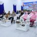 Kapolrestabes Makassar Hadiri Panen Raya, Groundbreaking dan Launching 116 SPPG Melalui Vicon