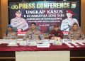 Kapolrestabes Makassar Rilis Kasus Narkotika Jaringan Internasional, 7 Pelaku dan 6 Kg Sabu Diamankan