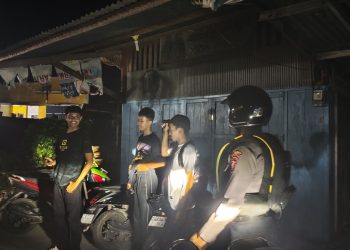 Personel Sat Samapta Polres Selayar Cegah Gangguan Kamtibmas Dengan Perkuat Patroli
