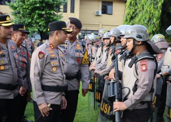 Pastikan Situasi Aman dan Kondusif, Kapolres Maros Pantau Penyampaian Aspirasi Buruh
