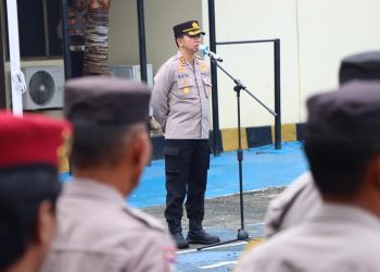 Kapolres Palopo Pimpin Apel Kesiapan Pengamanan Hari Buruh Internasional
