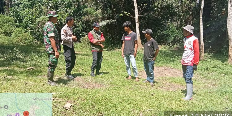 Antisipasi Karhutla dan Longsor, Bhabinkamtibmas Polsek Mengkendek dan Tim Gabungan Gelar Patroli