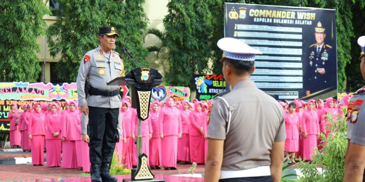 Kapolda Sulsel Pimpin Upacara Kenaikan Pangkat Personel Polri dan ASN Periode 1 Juli