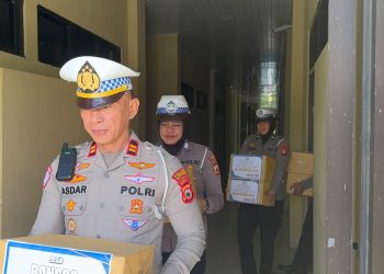 Satlantas Polres Soppeng Gelar Bakti Sosial Dalam Rangka HUT Bhayangkara ke-80