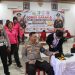 Peringati HUT Bhayangkara ke-80, Kapolres Tator bersama Personel Donor Darah Untuk Bantu Sesama