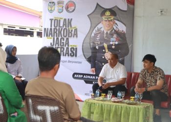 Kasat Narkoba Polres Luwu Sosialisasi di Desa Tangguh Bebas Narkoba Lamunre Tengah