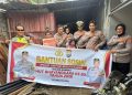 Dalam Rangka HUT Bhayangkara Ke-80, Satlantas Polres Palopo Bagi Sembako ke Warga Kurang Mampu