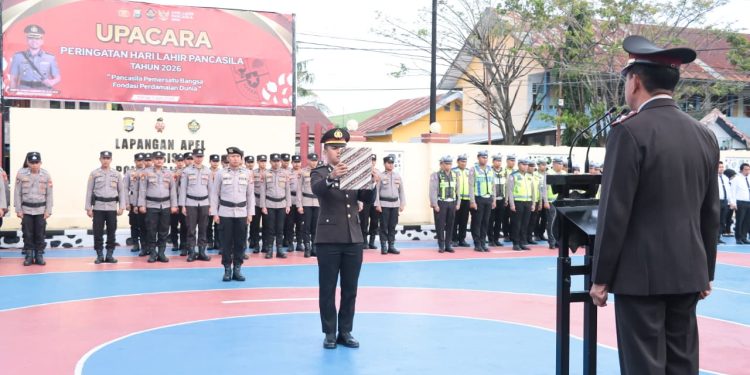 Waka Polres Sidrap Pimpin Upacara Peringatan Hari Lahir Pancasila 2026