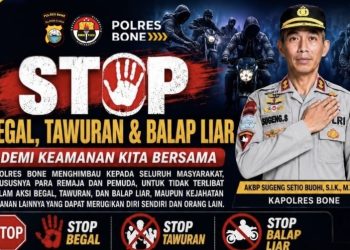 Kapolres Bone Himbau Masyarakat Tidak Tawuran, Bali dan Begal, Jika Terbukti Pelaku Terancam Penjara