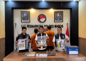 Satres Narkoba Polres Maros Gagalkan Peredaran Sabu Lintas Daerah, Ratusan Gram Diamankan