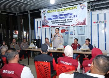 Ngopi Kamtibmas di Sudiang Raya, Kapolrestabes Makassar Ajak Masyarakat Tingkatkan Kewaspadaan
