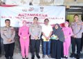 Peringati Hari Bhayangkara ke-80, Kapolrestabes Makassar bersama Ketua Bhayangkari Anjangsana ke Purnawirawan Polri