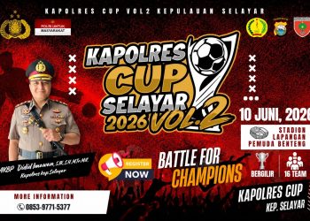 Dalam Rangka Hari Bhayangkara ke-80, Polres Selayar Akan Gelar Turnamen Sepakbola Kapolres Cup II