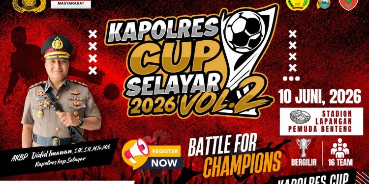 Dalam Rangka Hari Bhayangkara ke-80, Polres Selayar Akan Gelar Turnamen Sepakbola Kapolres Cup II