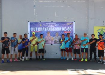 Dalam Rangka HUT Bhayangkara ke-80, Satlantas Polres Palopo Gelar Turnamen Tenis Lapangan