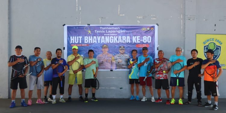 Dalam Rangka HUT Bhayangkara ke-80, Satlantas Polres Palopo Gelar Turnamen Tenis Lapangan