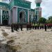 Personel Polres Pinrang Lakukan Pengamanan Kedatangan Jamaah Haji Kloter 16