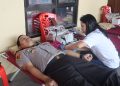 Kapolres Toraja Utara Ikut Melakukan Donor Darah Dalam Rangka Hari Bhayangkara ke-80