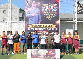 ​Sambut Hari Bhayangkara ke-80, Polres Maros Gelar Turnamen Fun Mini Soccer Kapolres Cup 2026