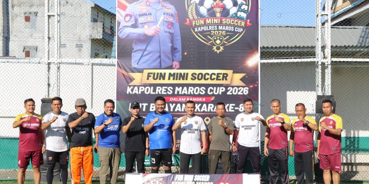 ​Sambut Hari Bhayangkara ke-80, Polres Maros Gelar Turnamen Fun Mini Soccer Kapolres Cup 2026