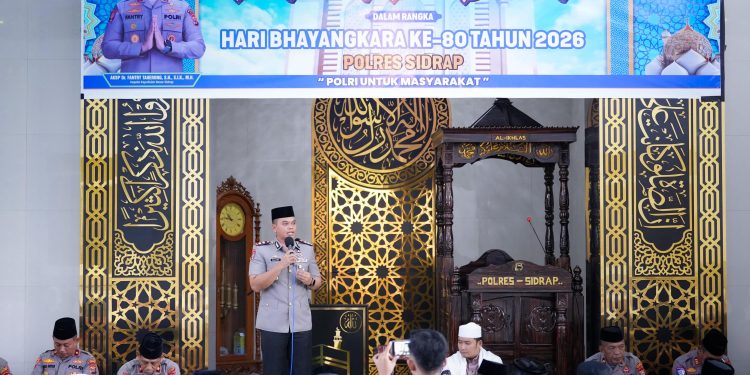 Gelar Dzikir dan Doa Bersama, Kapolres Sidrap Tekankan Peran Ulama Jaga Kamtibmas