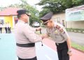 Kapolres Jeneponto Pimpin Upacara Kenaikan Pangkat Pengabdian Personel