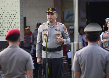 Kapolres Bulukumba Pimpin Upacara Kenaikan Pangkat 46 Personel