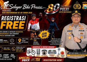 Siapkan Puluhan Hadiah Menarik, Kapolres Ajak Warga Ikuti Sepeda Santai Selayar Bike Presisi
