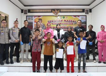 Kapolres Jeneponto Gelar Sunat Massal Gratis Dalam Rangka Hari Bhayangkara ke-80