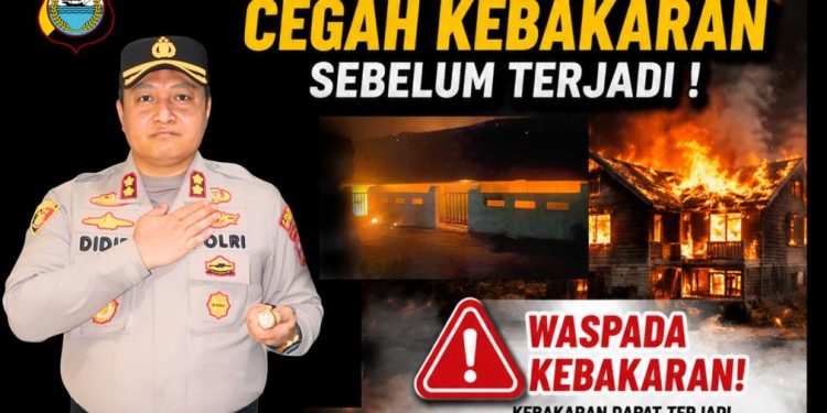 3 Kebakaran Terjadi Dalam 2 Hari, Kapolres Selayar Kembali Ingatkan Warga Untuk Tetap Waspada