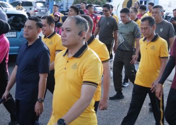 Peringati Hari Bhayangkara Ke-80, Kapolres Parepare Gelar Olahraga Bersama Berhadiah  Umrah